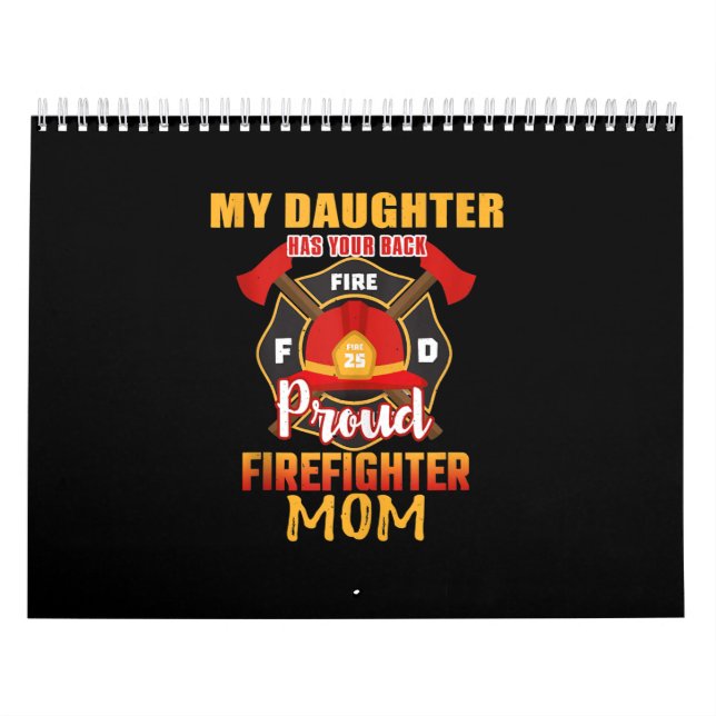 Min dotter har din brandman i Mamma Kalender (Omslag)