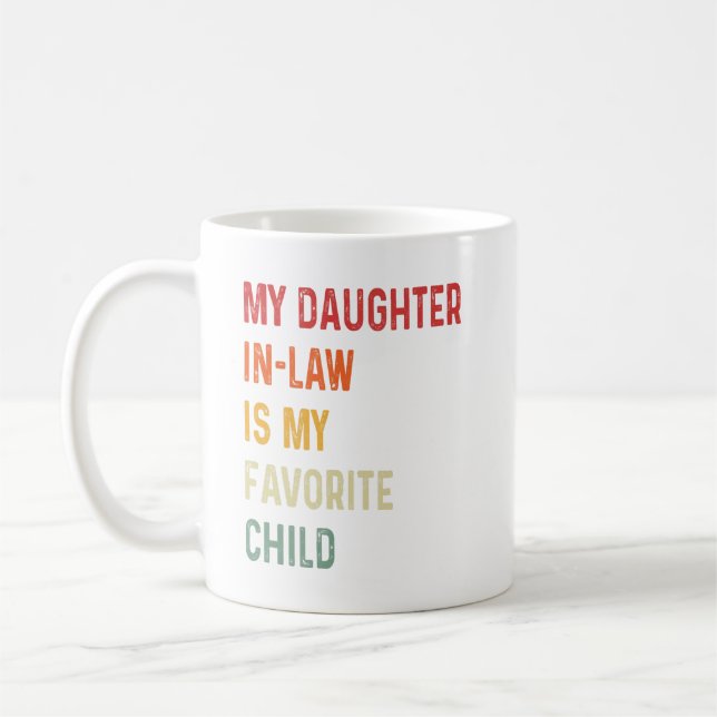 Min dotter i juridik är min favoritgåva till barn  kaffemugg (Vänster)