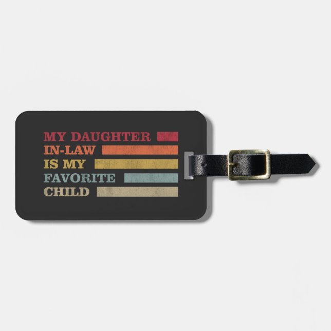 Min dotter i juridik är mitt favoritbarn bagagebricka (Horisontell Framsida)