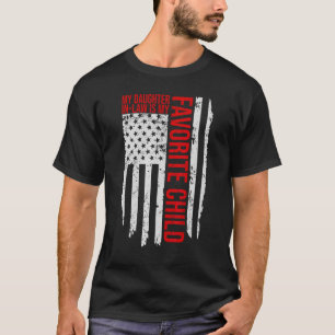 Min dotter i juridik är mitt favoritbarn, US Flagg T Shirt