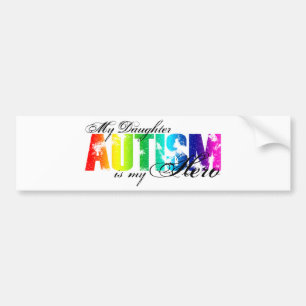 Min dotter min hjälte - Autism Bildekal