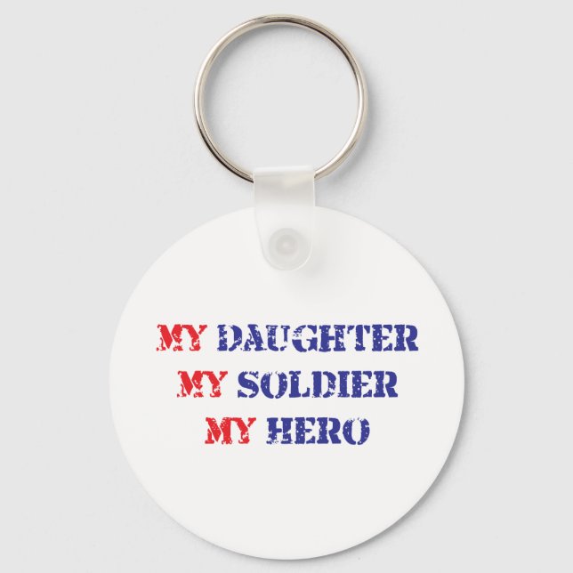 Min dotter, min soldat, min hjälte nyckelring (Framsida)