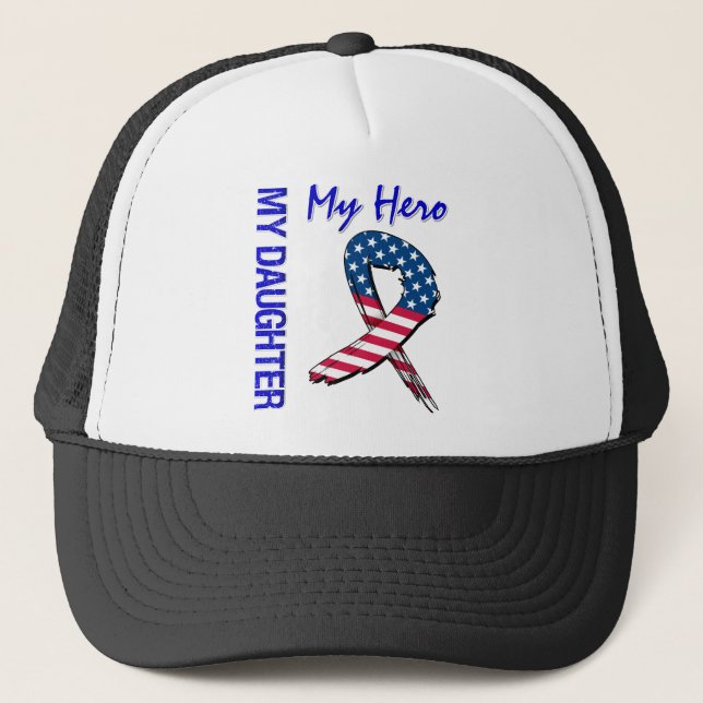Min dotter mitt patriotiska Grungeband för hjälte Keps (Framsida)