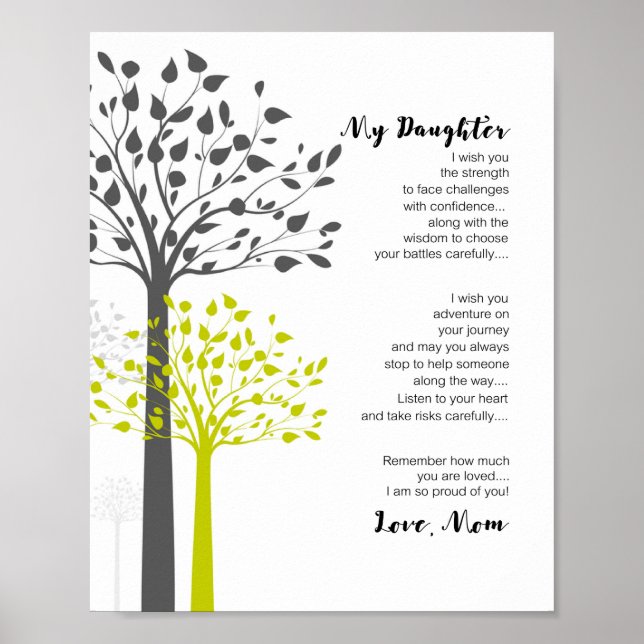 Min dotter önskar dig styrka poster (Framsidan)