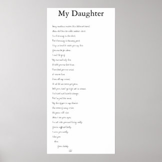 Min dotter poster