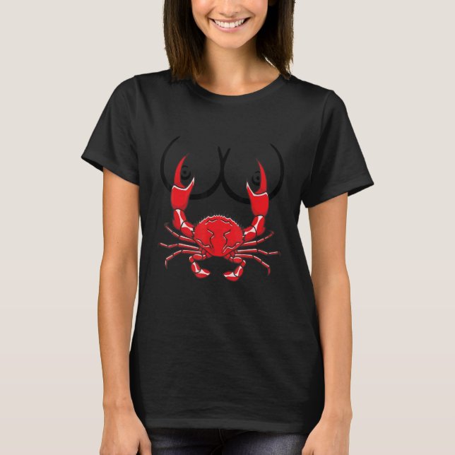 Min dotter Seafood Bad Crab Chest Pincher Fisher T Shirt (Framsida)