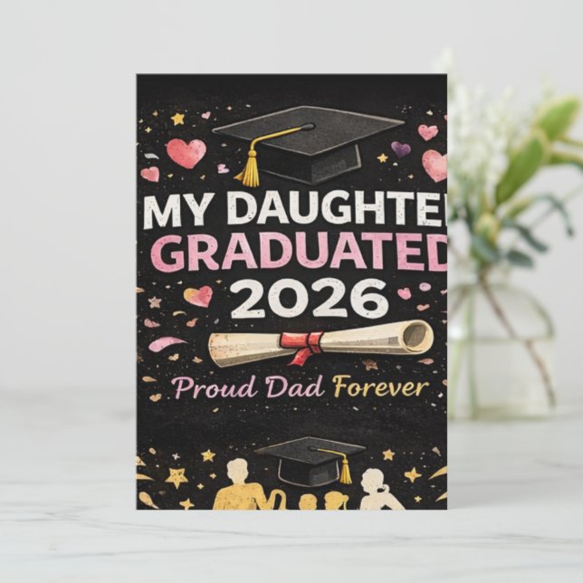 Min dotter tog examen 2026 inbjudningar (Stående Fram)