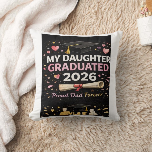 Min dotter tog examen 2026 kudde (Filt)