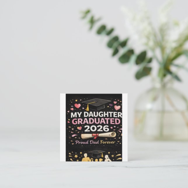 Min dotter tog examen 2026 tilläggskort (Stående Fram)