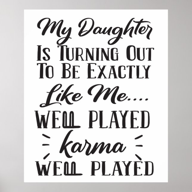 Min dotter visar sig vara precis som jag poster (Framsidan)