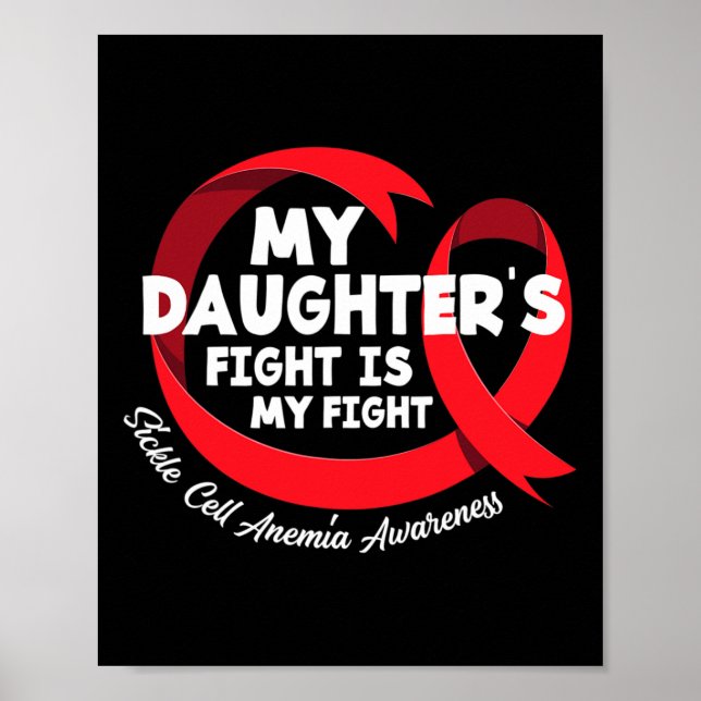 Min dotters kamp är min anemi om en så kallad Sick Poster (Framsidan)