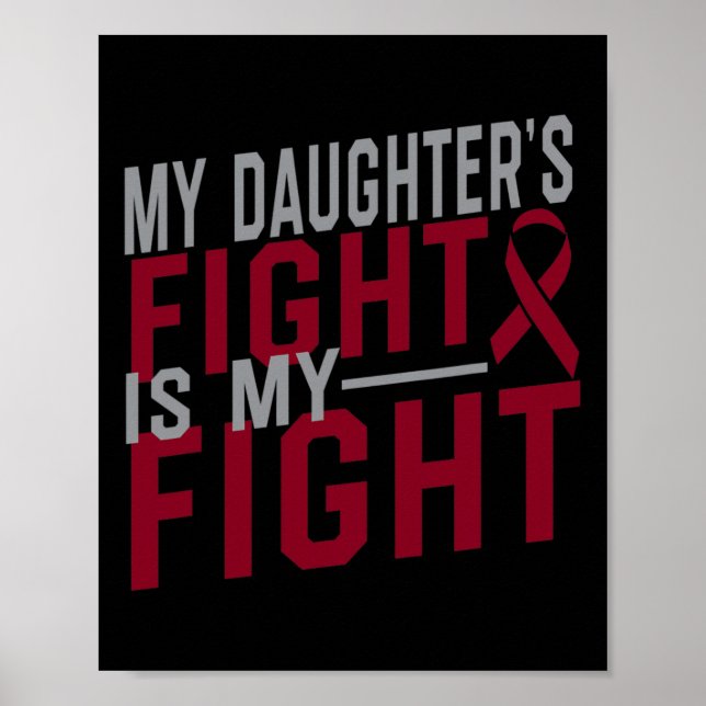 Min dotters kamp är min "Fight Sickle Cell Anemia" Poster (Framsidan)