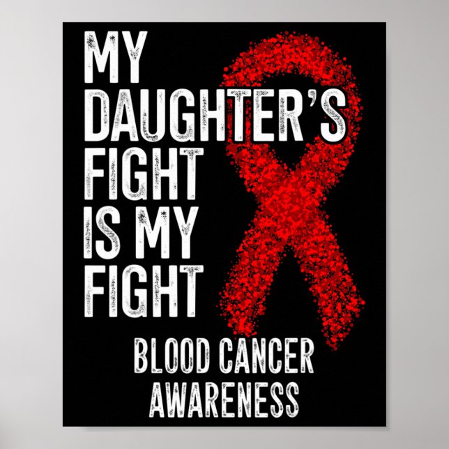 Min dotters kamp är min kamp Blodcancer medvetenhe Poster (Framsidan)