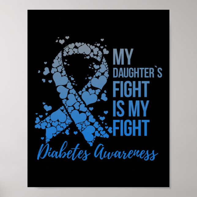 Min dotters kamp är min kamp för diabetes A Poster (Framsidan)