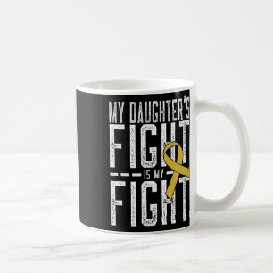 Min dotters kamp är min kamp mot barncancer kaffemugg