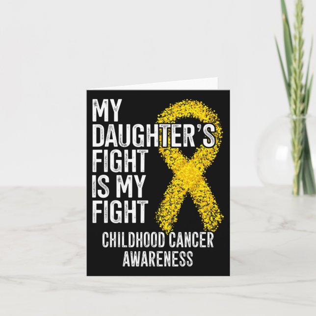 Min dotters kamp är min kamp mot barncancer kort (Framsida)