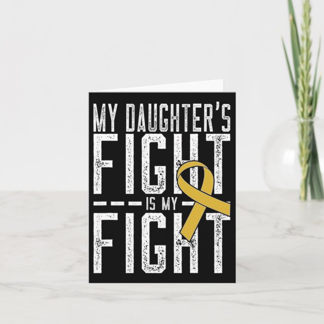 Min dotters kamp är min kamp mot barncancer kort (Framsida)