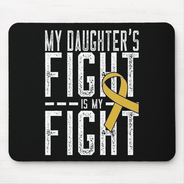 Min dotters kamp är min kamp mot barncancer musmatta (Framsidan)