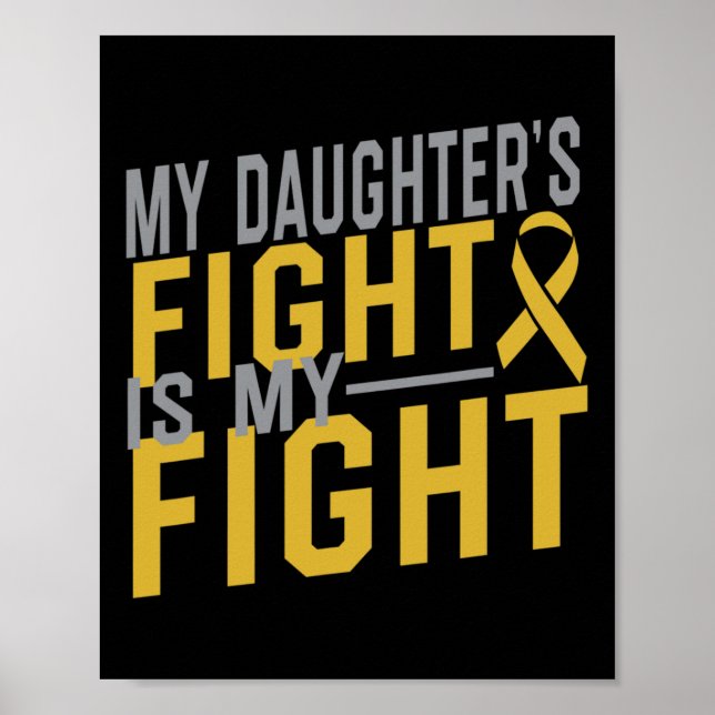 Min dotters kamp är min kamp mot barncancer poster (Framsidan)