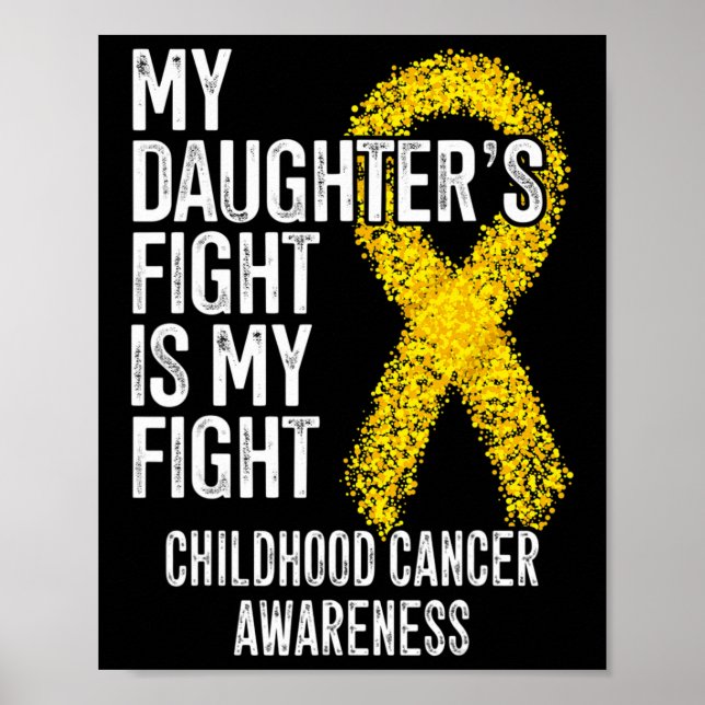 Min dotters kamp är min kamp mot barncancer poster (Framsidan)