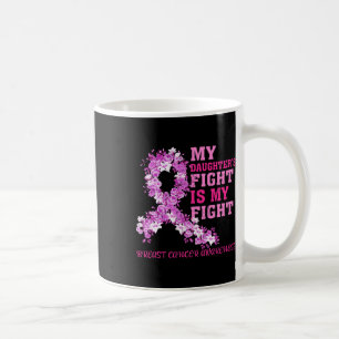 Min dotters kamp är min kamp mot bröstcancer kaffemugg