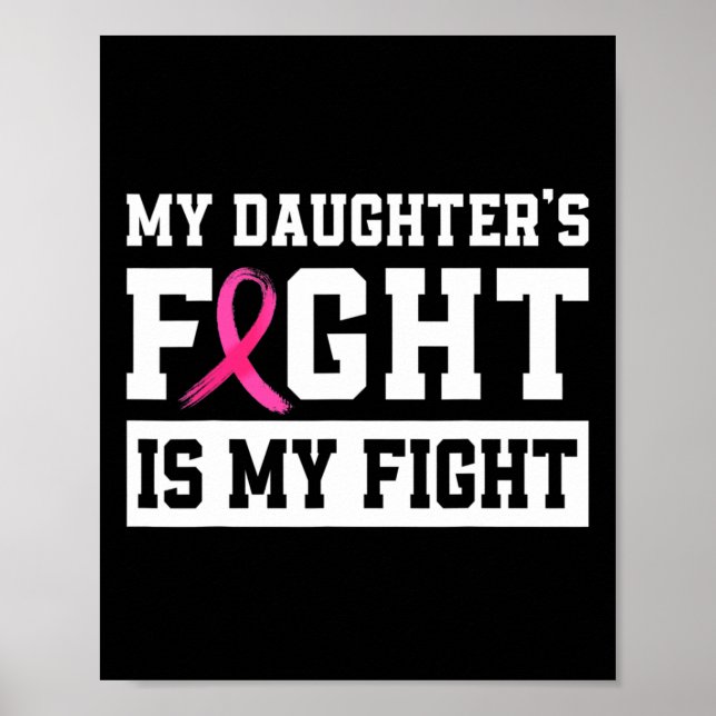 Min dotters kamp är min kamp mot bröstcancer poster (Framsidan)