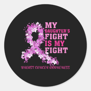 Min dotters kamp är min kamp mot bröstcancer runt klistermärke