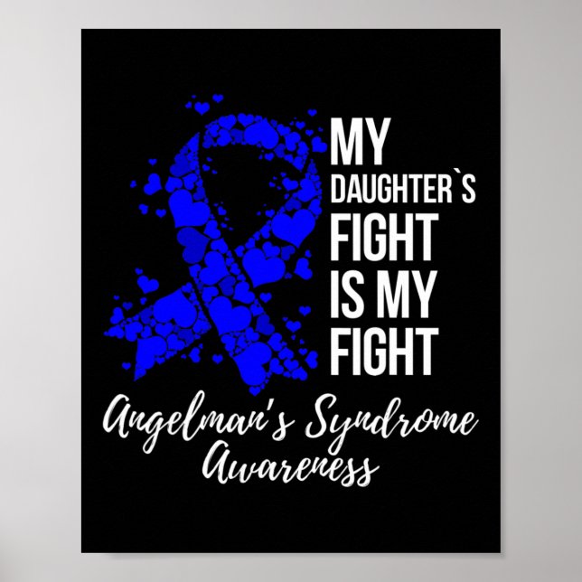 Min dotters kamp är mitt slagsmål Angelman Syndrom Poster (Framsidan)