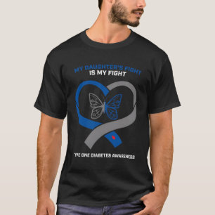Min dotters kamp är typ 1-diabetiker. t shirt