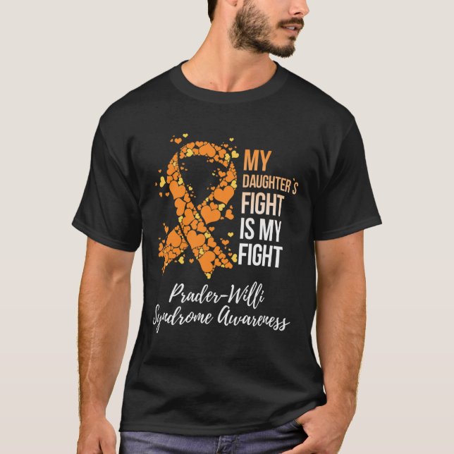 Min dotters kamp Min kamp Prader Willi syndrom T Shirt (Framsida)