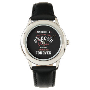 Min dotterspelare för mest favoritfotboll armbandsur
