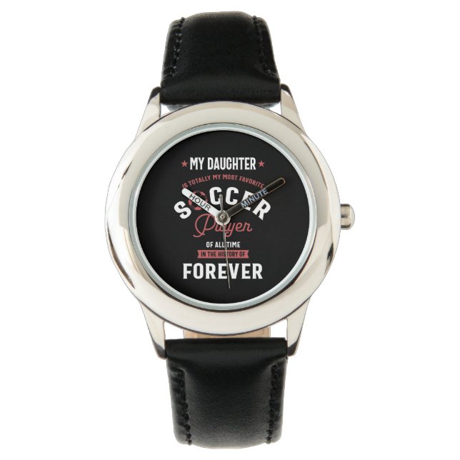 Min dotterspelare för mest favoritfotboll armbandsur (Framsida)