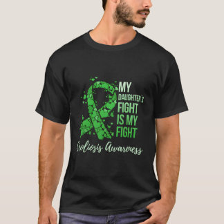 Min döttrar €™S Fight är min skottliosis-awaren T Shirt