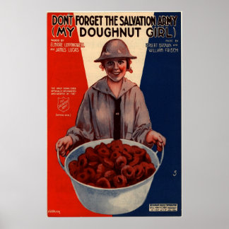 Min Doughnut Girl Poster