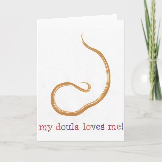 Min Doula älskar mig! Kort (Framsida)