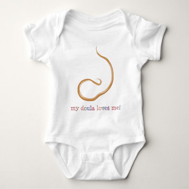 Min Doula älskar mig! Tee Shirt (Framsida)