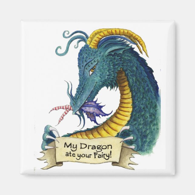 Min Dragon Ate din Fairy! Magnet (Framsidan)