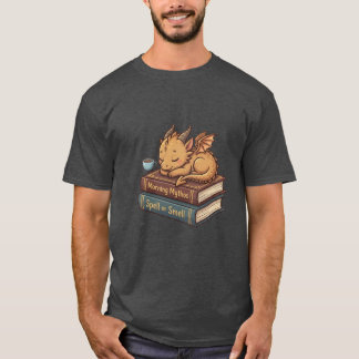 Min Drakdricka Roliga Bokälskare & Kaffe Klistermä T Shirt