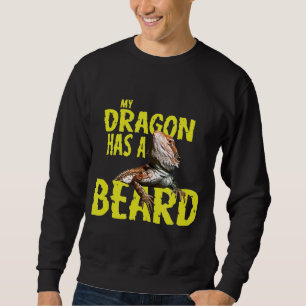 Min drake har ett skägg lång ärmad tröja