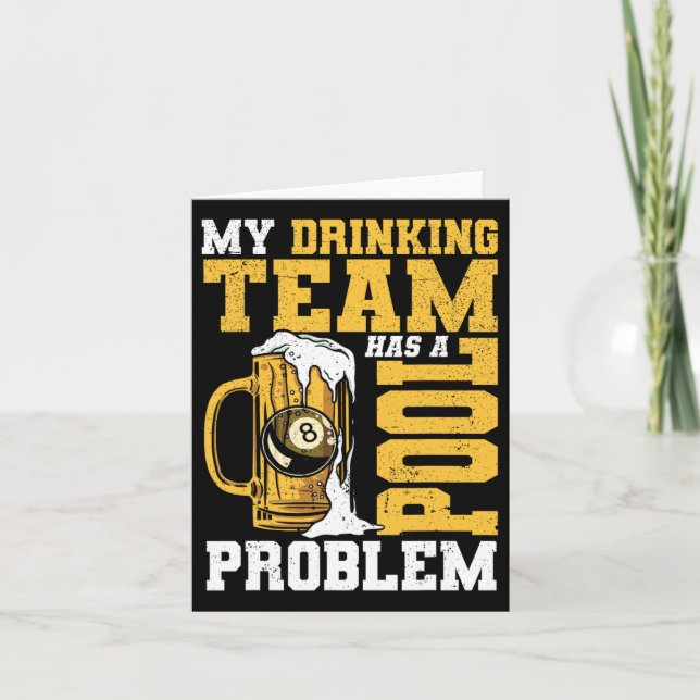 Min dricksgrupp har en Bassäng-miljard för problem Kort (Framsida)