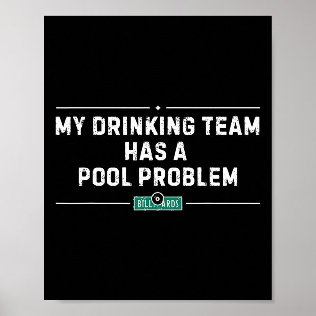 Min dricksgrupp har en problemproblemproblemVintag Poster (Framsidan)
