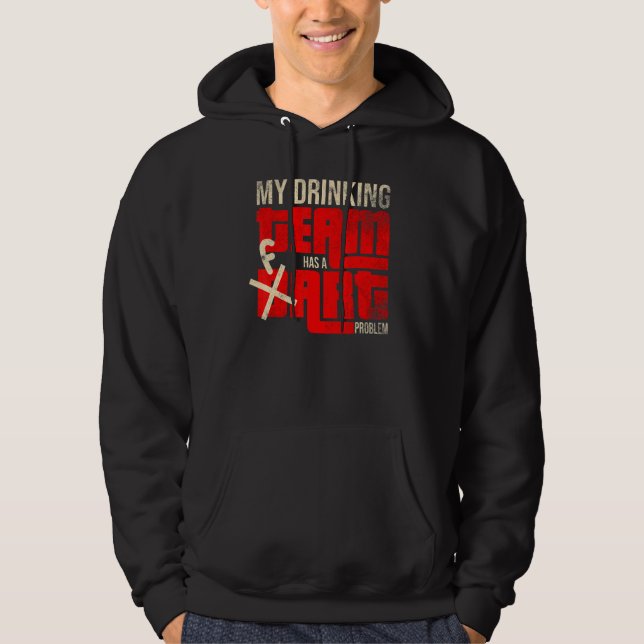 Min dricksgrupp har en startproblemspelare t hoodie (Framsida)