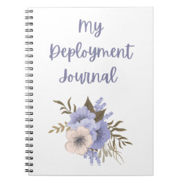 Min driftsättning Journal med Lila och Rosa Flower Anteckningsbok