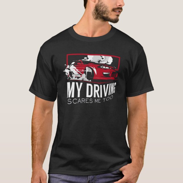 Min drivrutin Skrämmer mig för första gången nya d T Shirt (Framsida)