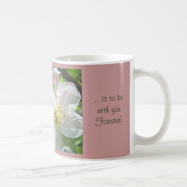 Min dröm är att vara med dig för evigt! Kaffe kopp (Höger)