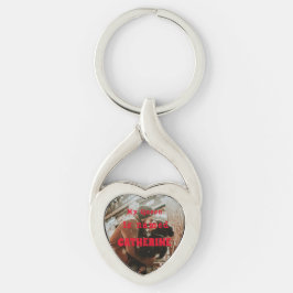 Min drottning heter.. twisted heart silverfärgad nyckelring