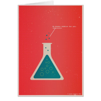 Min dryckeskärl bubblar för dig hälsningskort