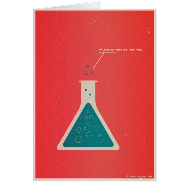 Min dryckeskärl bubblar för dig hälsningskort (Framsidan)