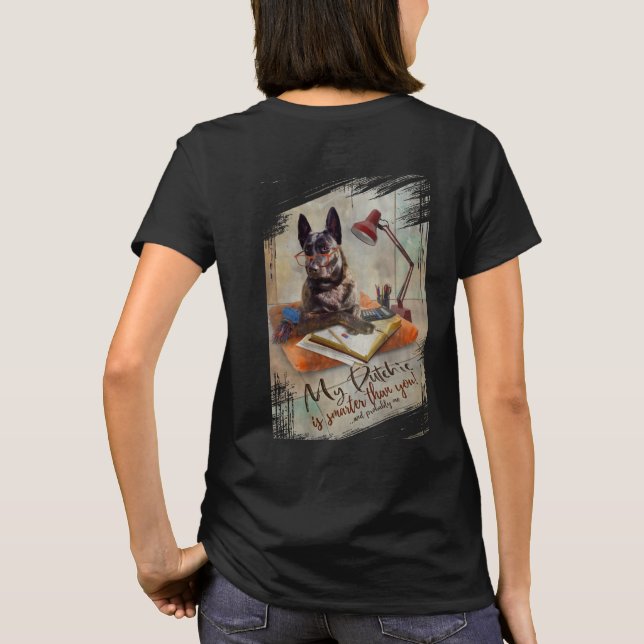 Min dutchie är smartare än du! t shirt (Baksida)