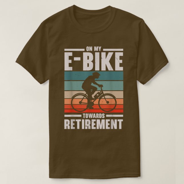Min E-bike mot Pension Electric Bicycle Bike T Shirt (Design framsida)